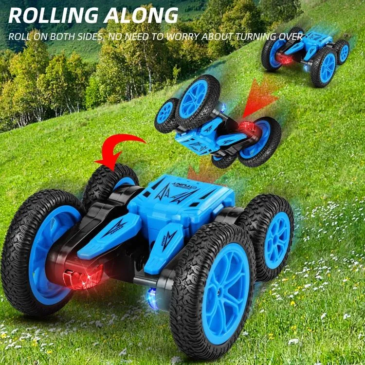 1:24 2.4g 360 Degree Roller Remote Control Stunt Buggy Car Red