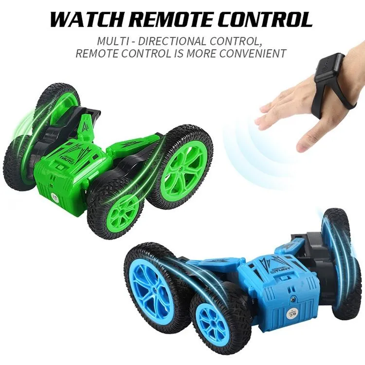 1:24 2.4g 360 Degree Roller Remote Control Stunt Buggy Car Red