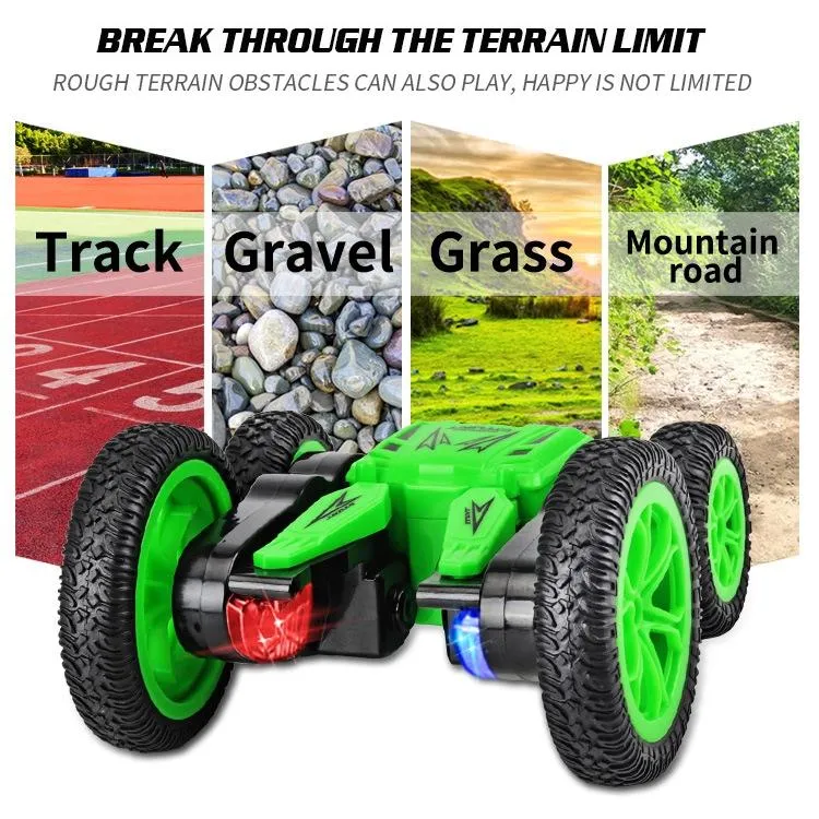 1:24 2.4g 360 Degree Roller Remote Control Stunt Buggy Car Red