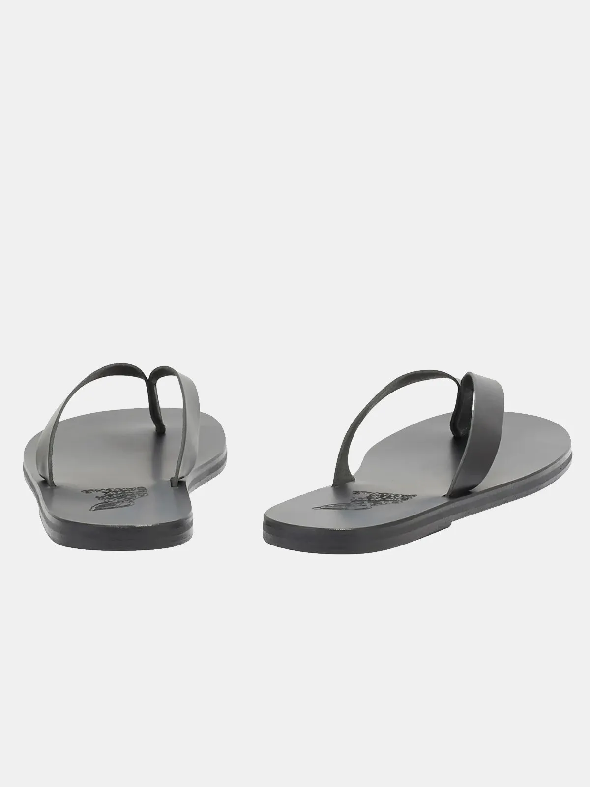 Ancient Greek Sandals Solon Black Leather Sandal