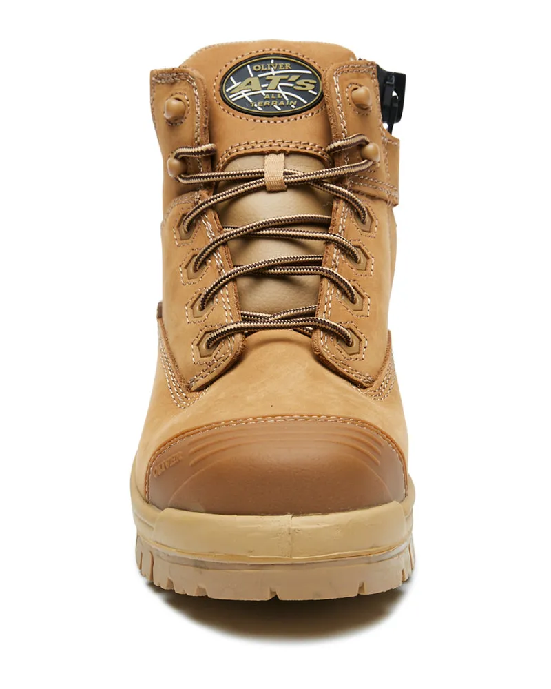 AT 45-650Z Hiker Safety Boot with Zip - Stone