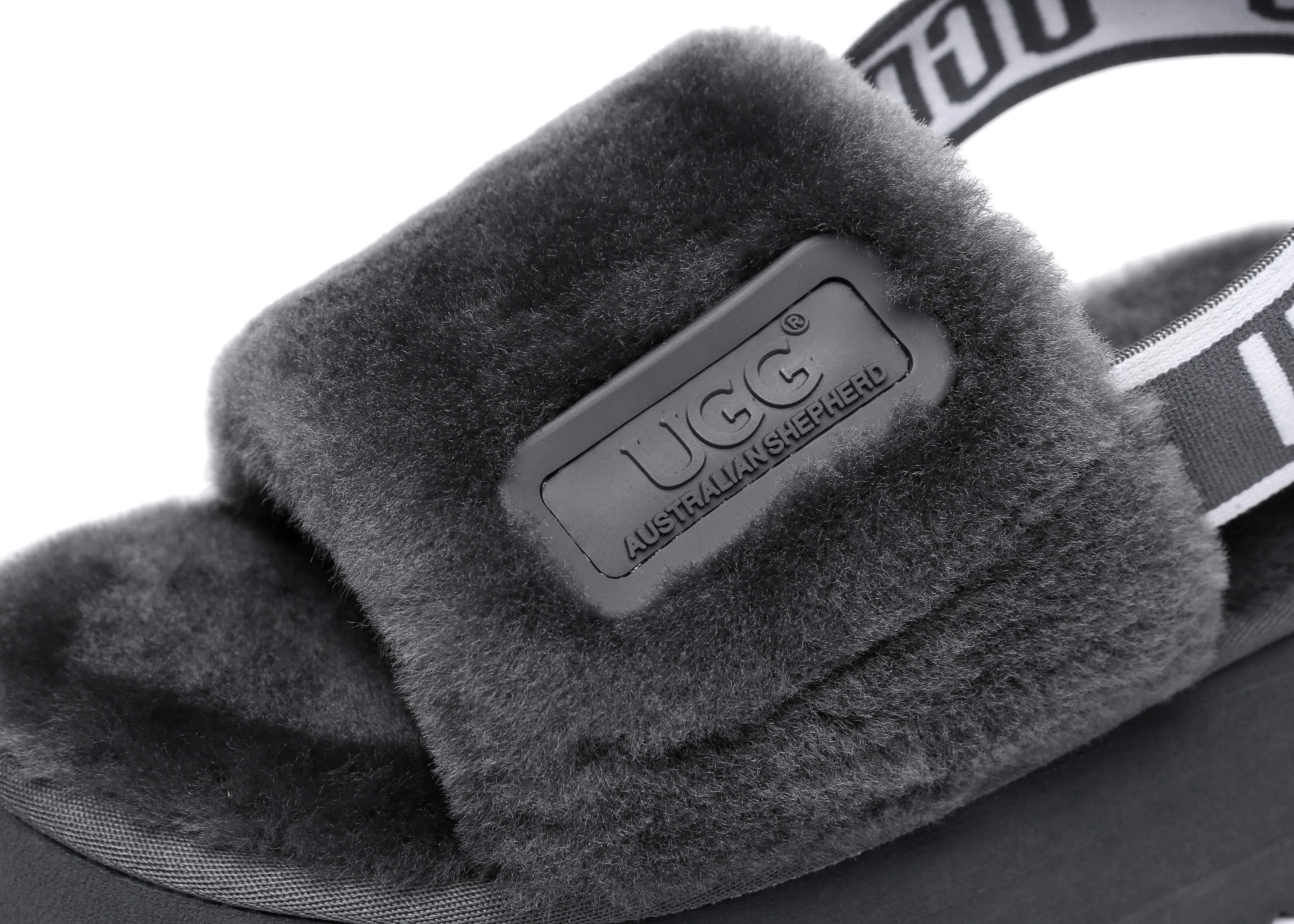 Australian Shepherd® UGG Women Platform Fluffy Slide Poppin