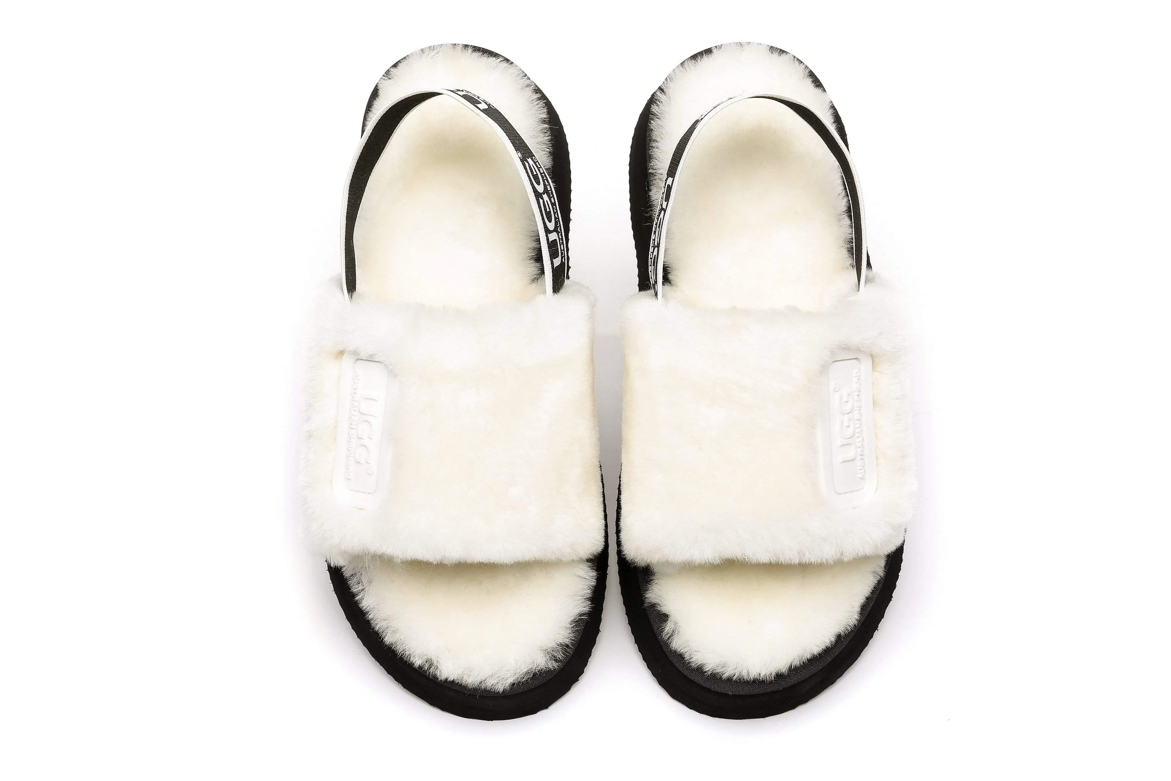 Australian Shepherd® UGG Women Platform Fluffy Slide Poppin