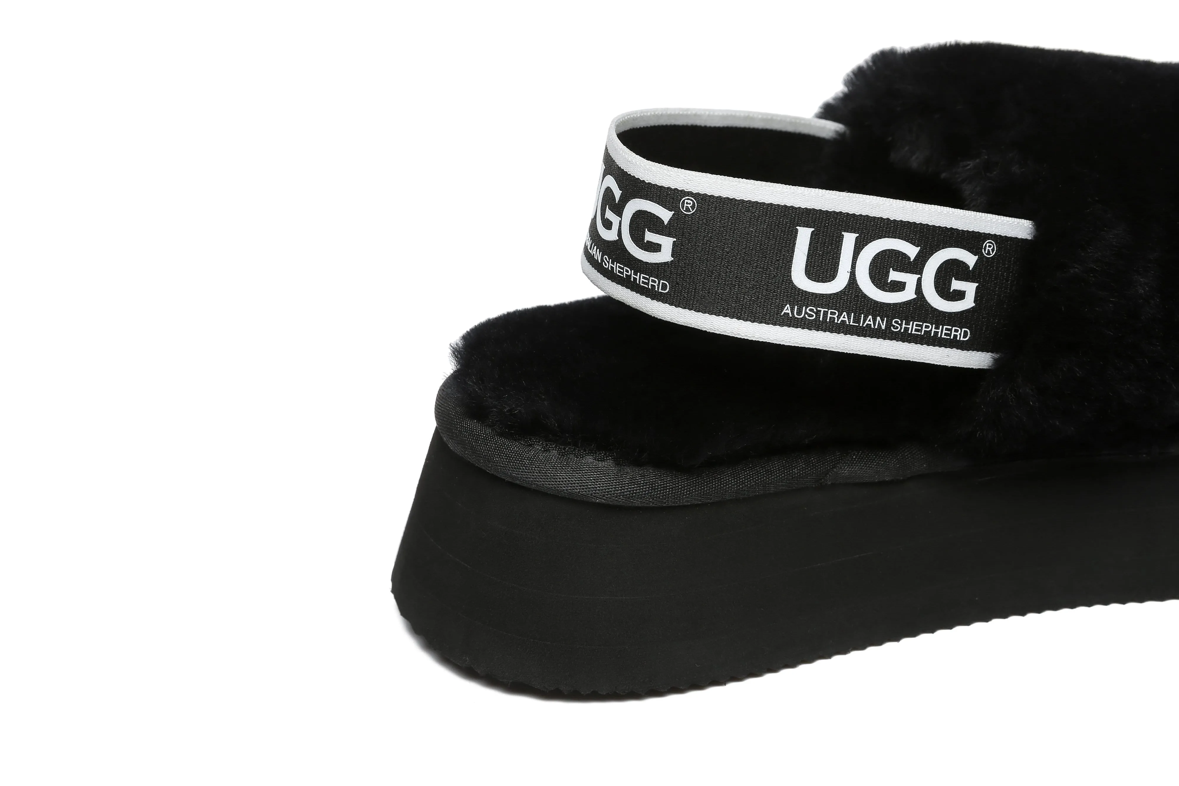 Australian Shepherd® UGG Women Platform Fluffy Slide Poppin
