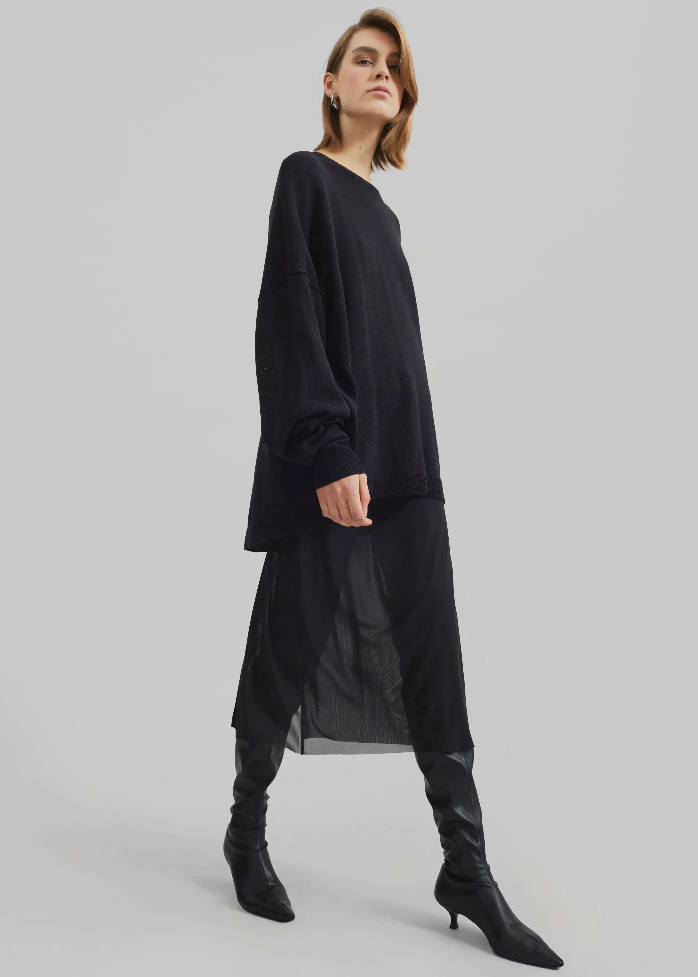 Basel Crew Neck Sweater - Black