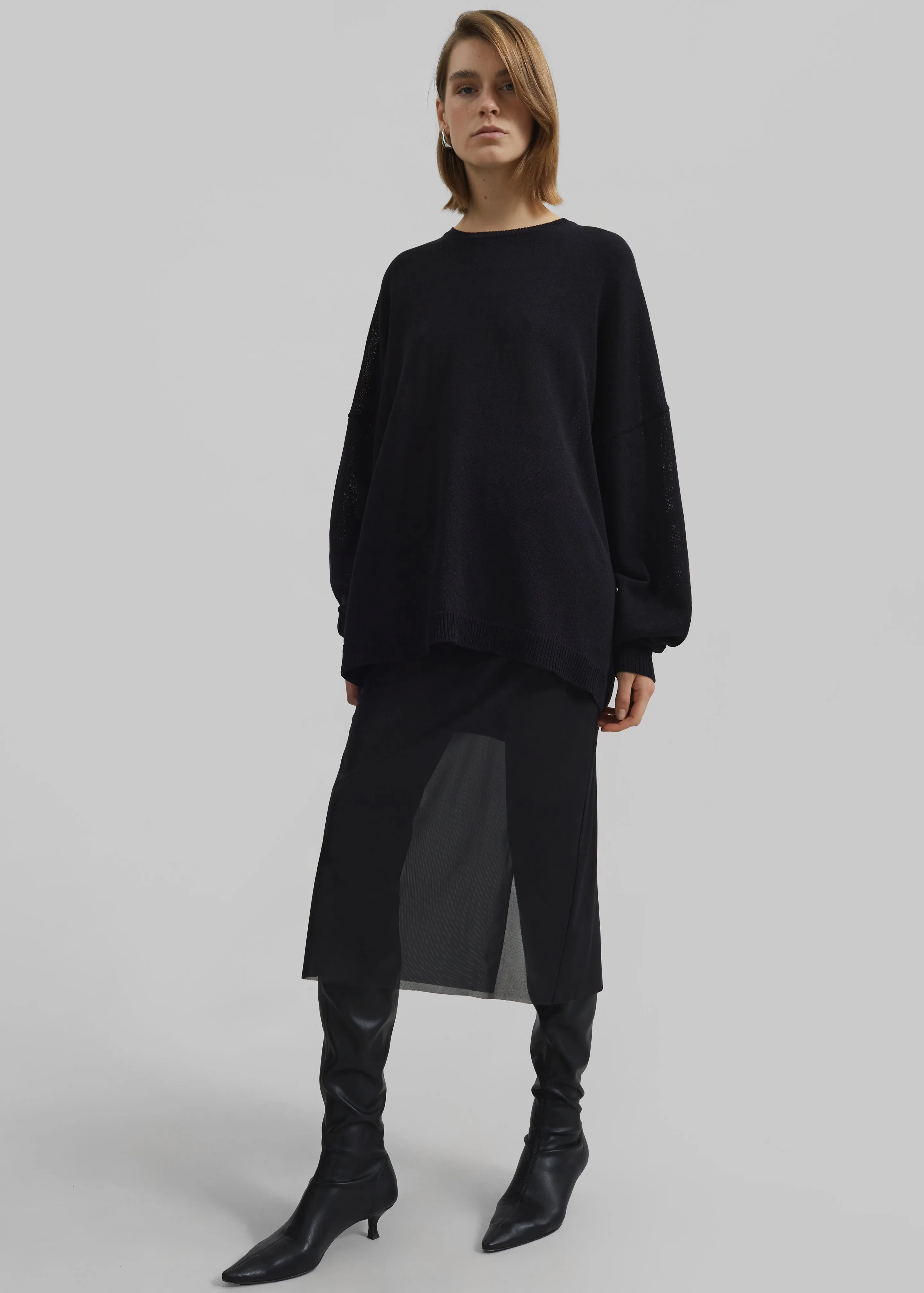 Basel Crew Neck Sweater - Black