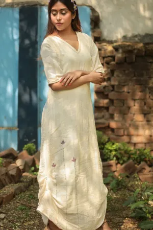 Bebaak Cowl Handwoven Kora Dress