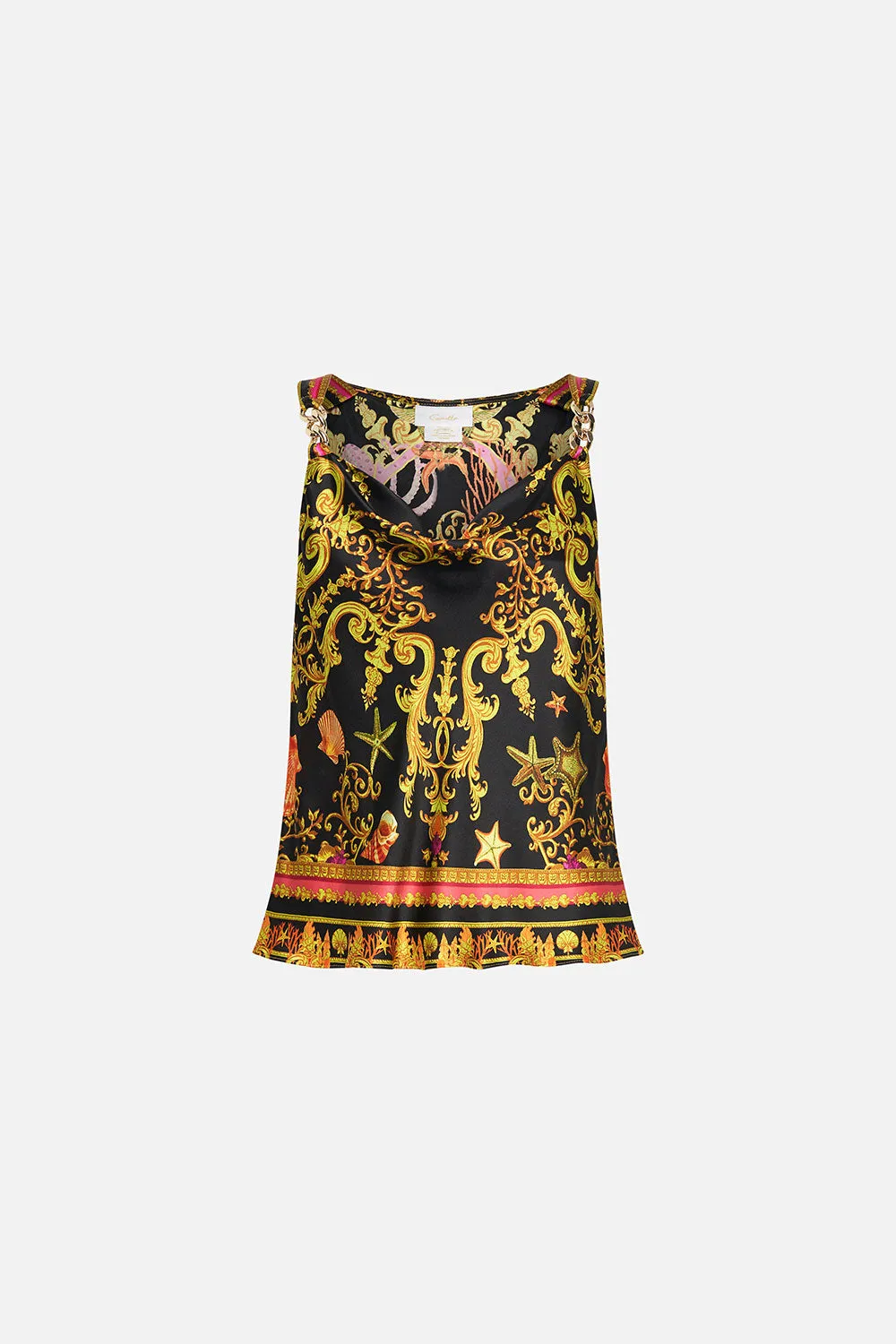 BIAS SLIP TANK WITH WIDE STRAPS OCTOPIA