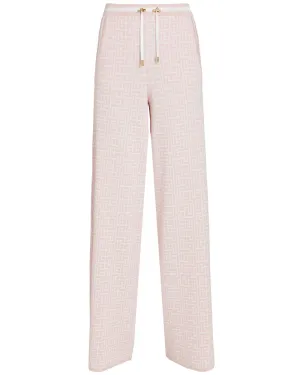 Blanc Rose Monogram Jacquard Jogger