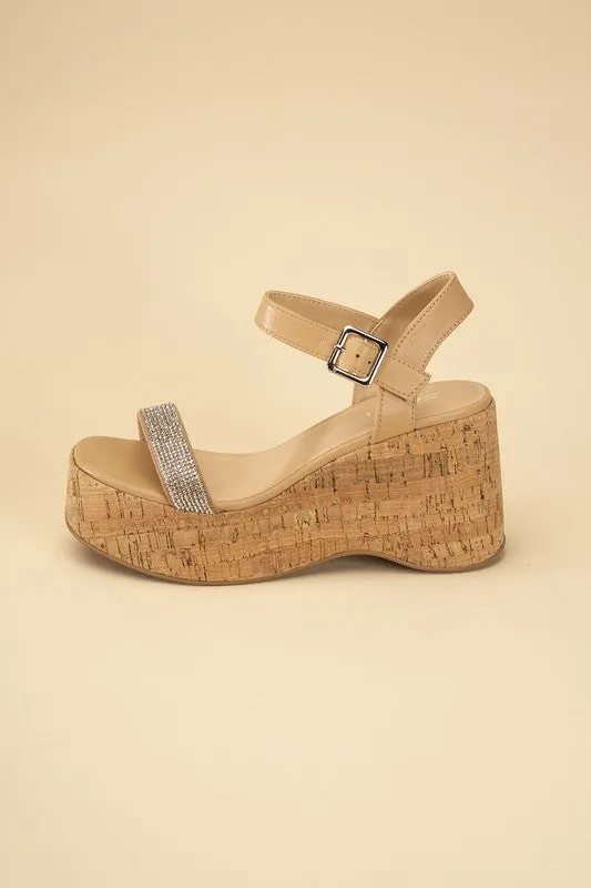 Bling It On Rhinestone Strap Sandals