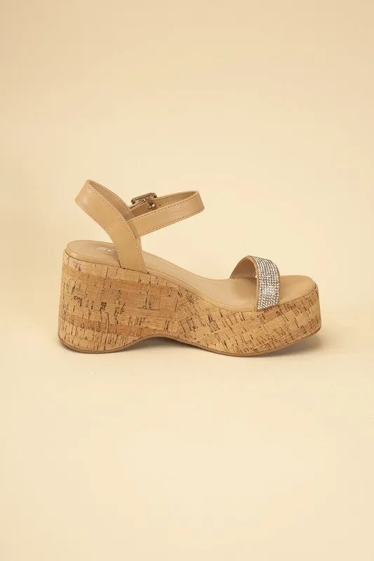 Bling It On Rhinestone Strap Sandals