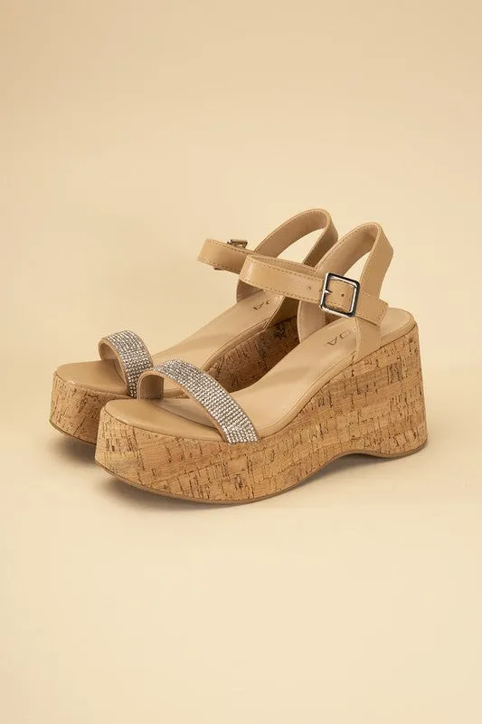 Bling It On Rhinestone Strap Sandals