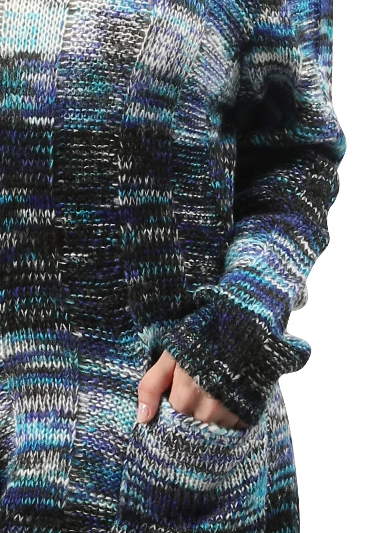 Blue Multi Color Sweater