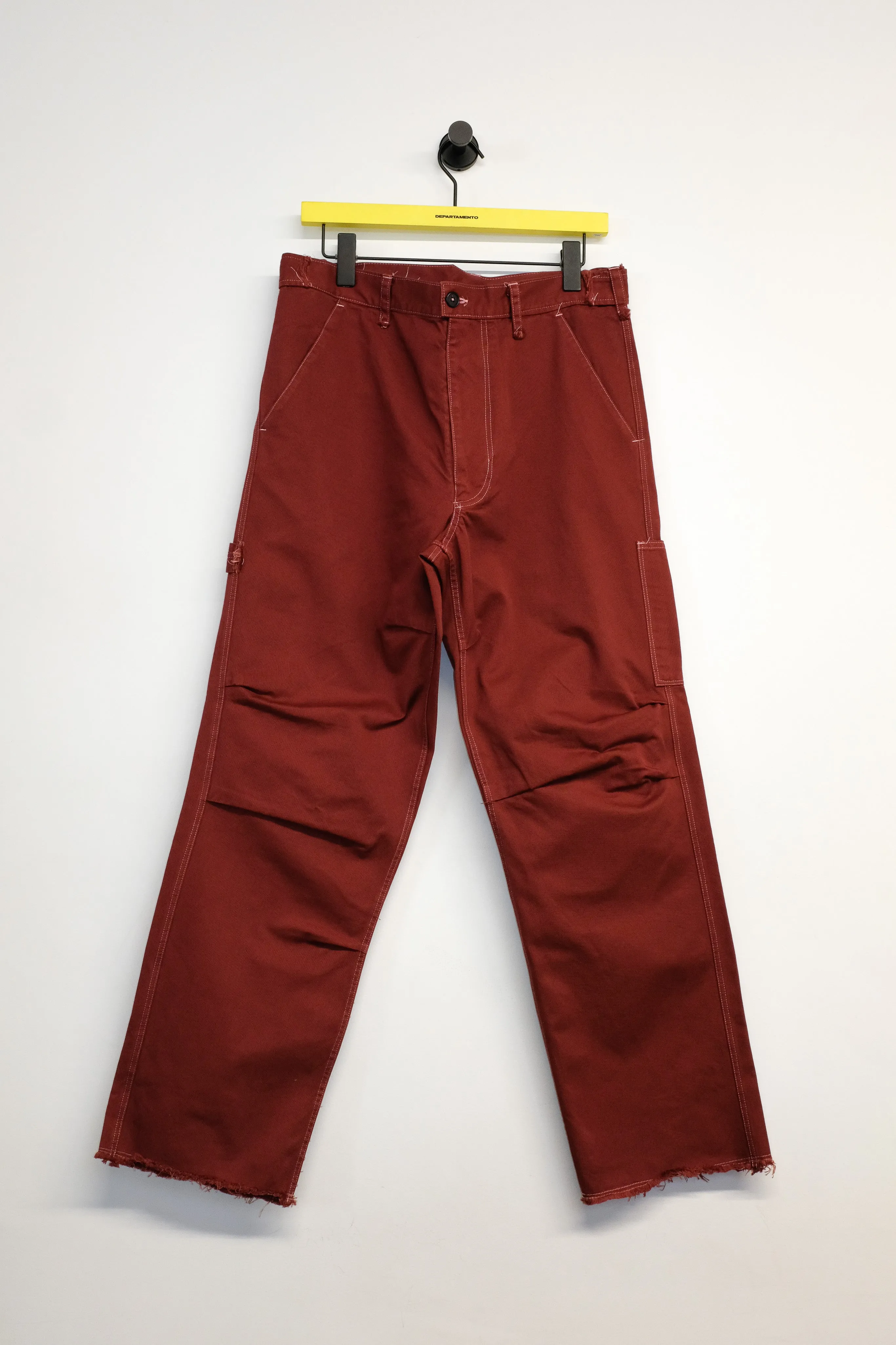 Brick Red Heavy Twill Worker Pants