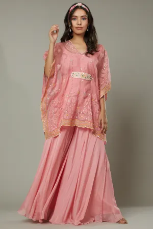 Candy Floss Flared Plazzo Cum Sharara Set