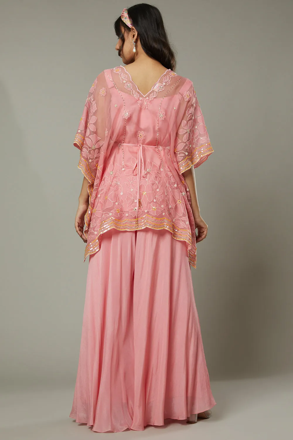 Candy Floss Flared Plazzo Cum Sharara Set