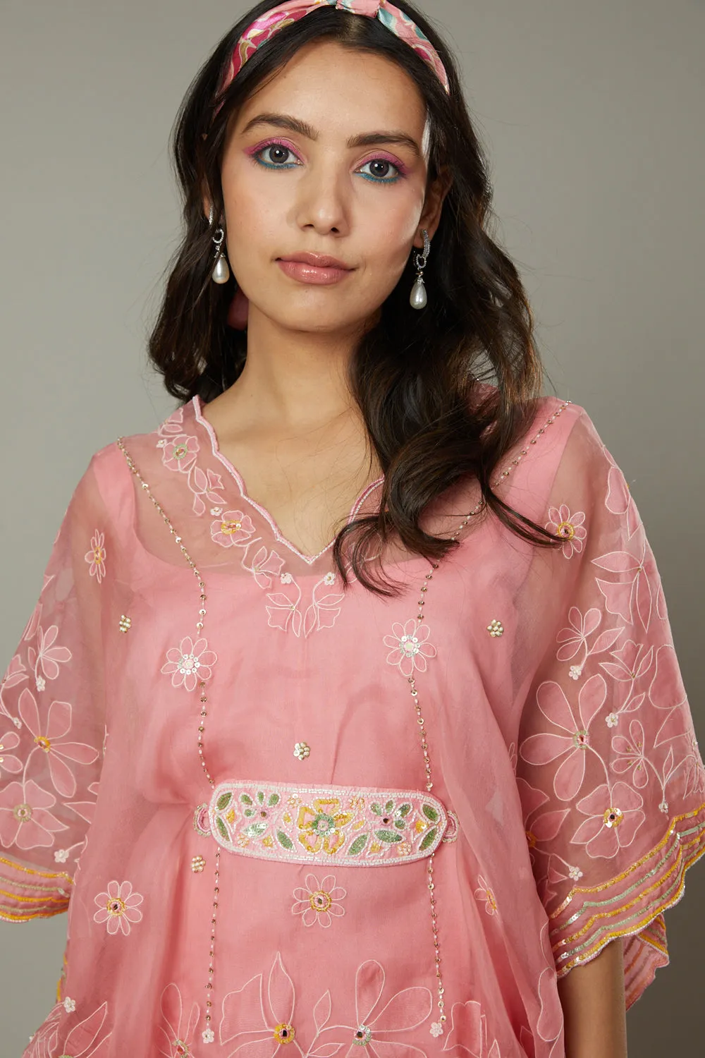 Candy Floss Flared Plazzo Cum Sharara Set