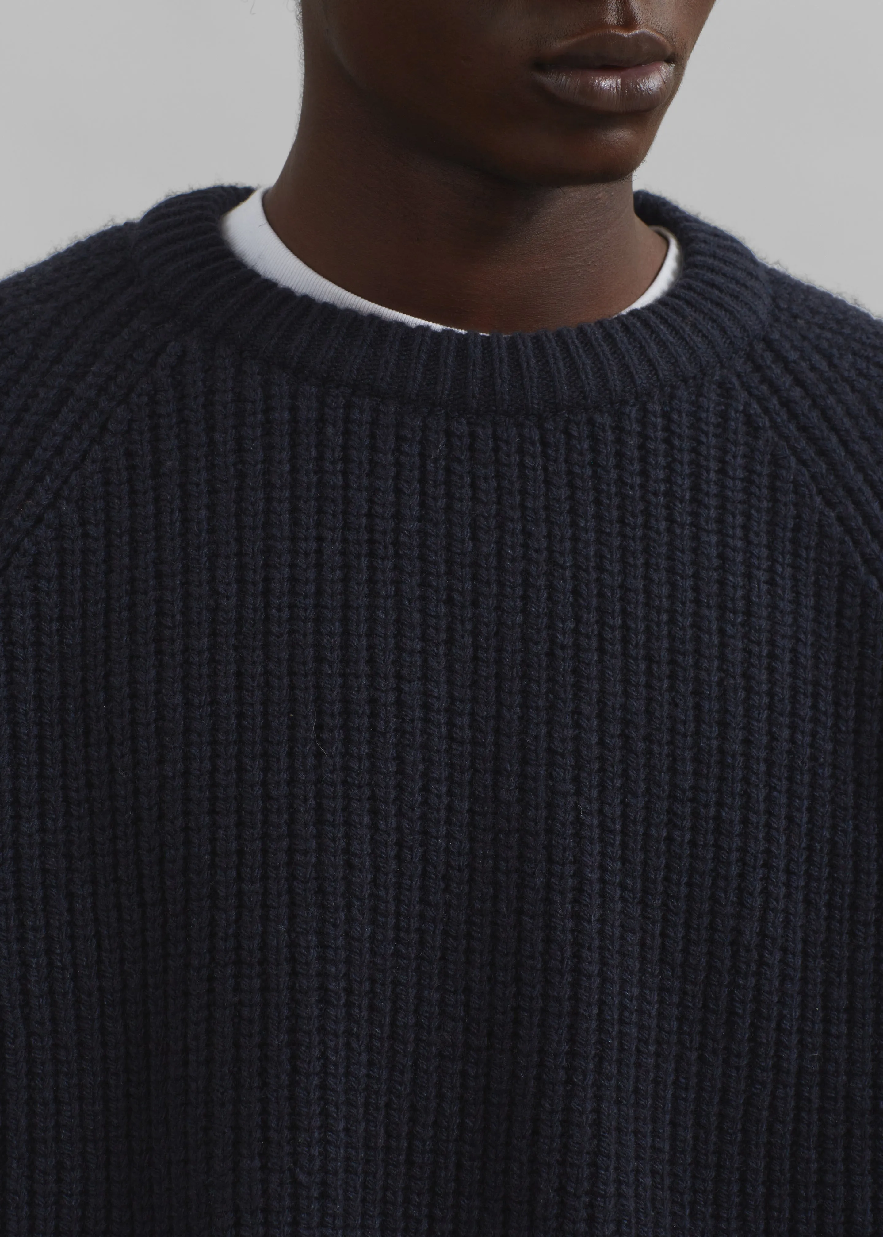 Carter Crew Neck Sweater - Navy