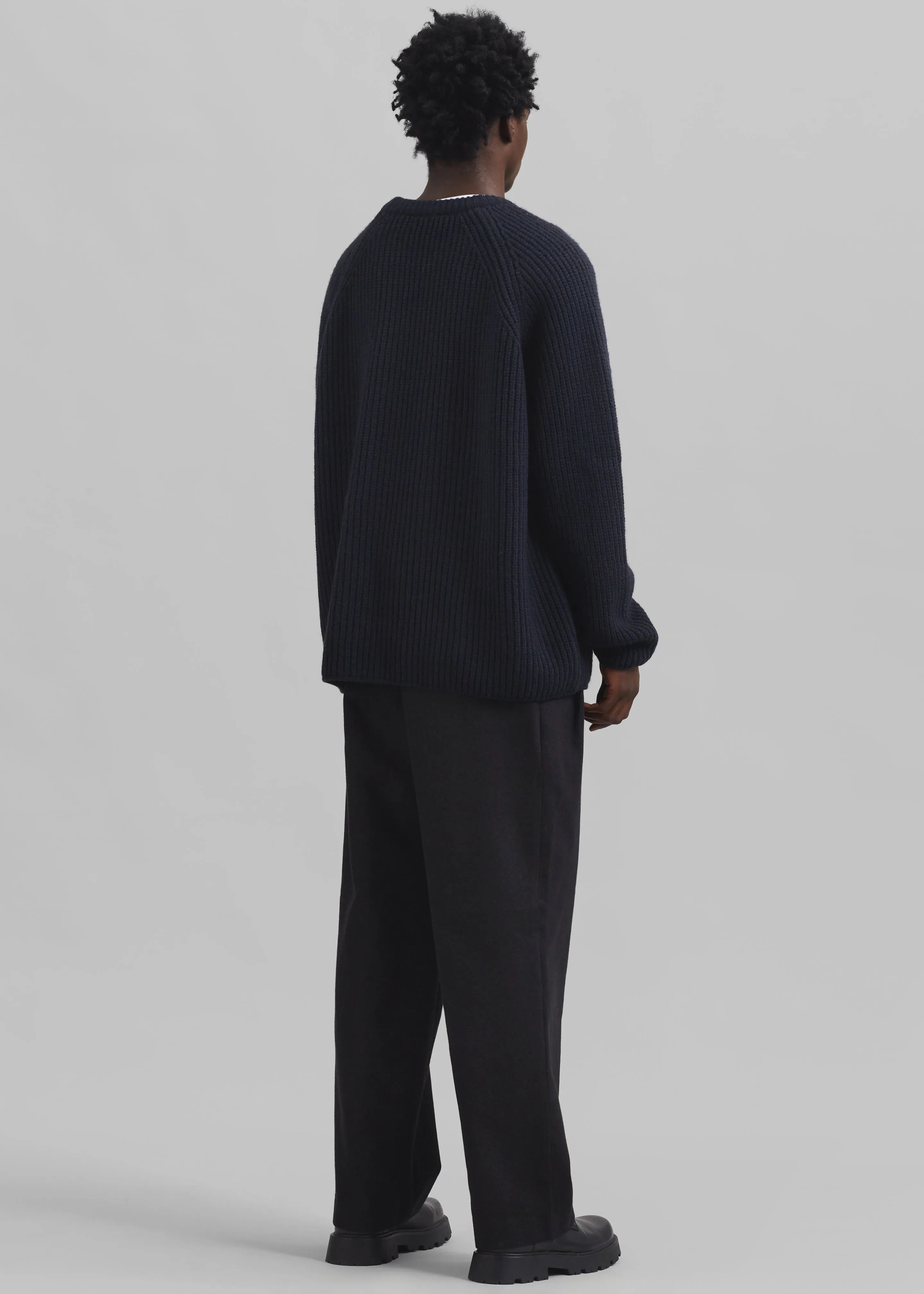 Carter Crew Neck Sweater - Navy