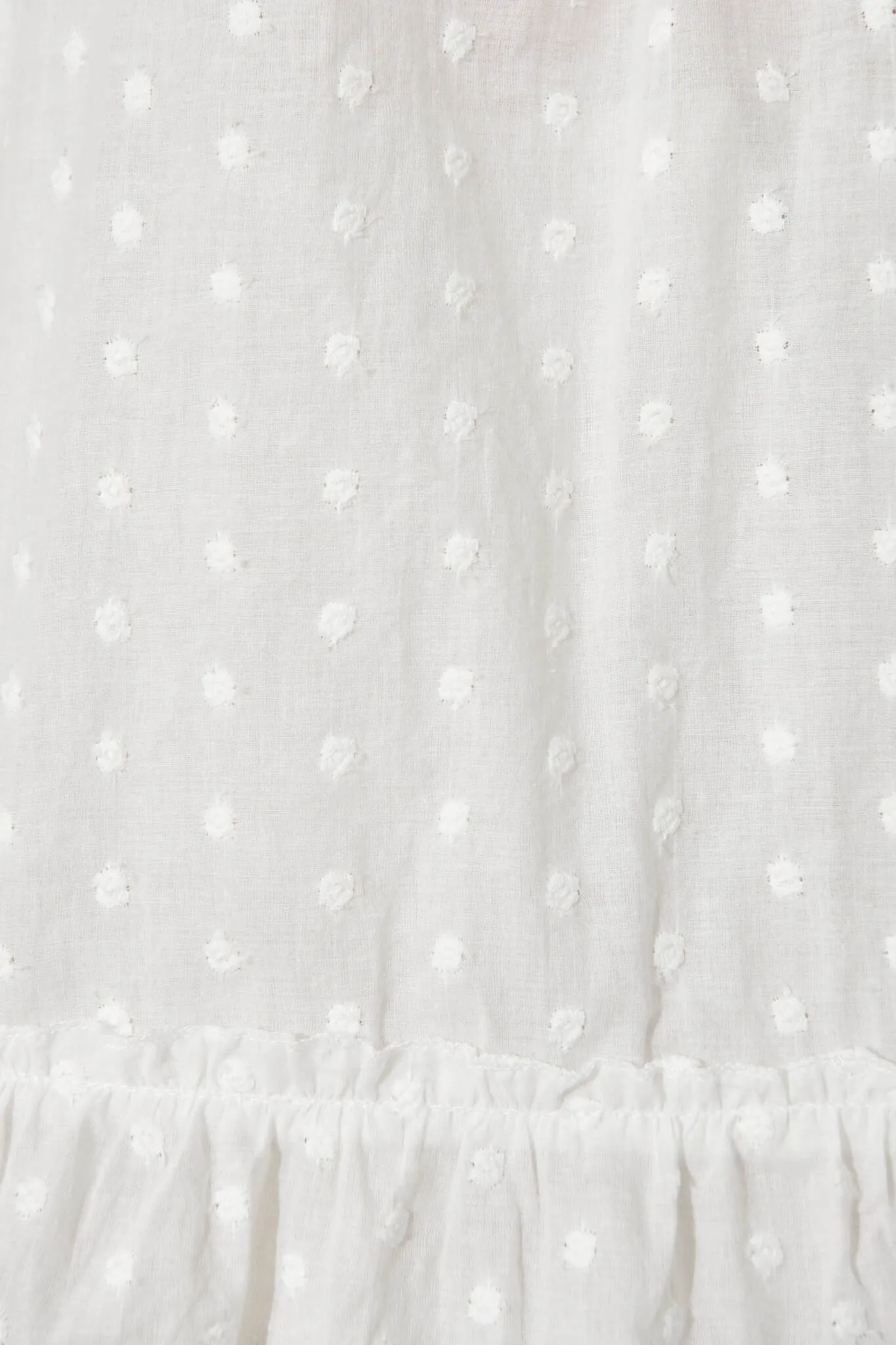 Casa Top In White Swiss Dot