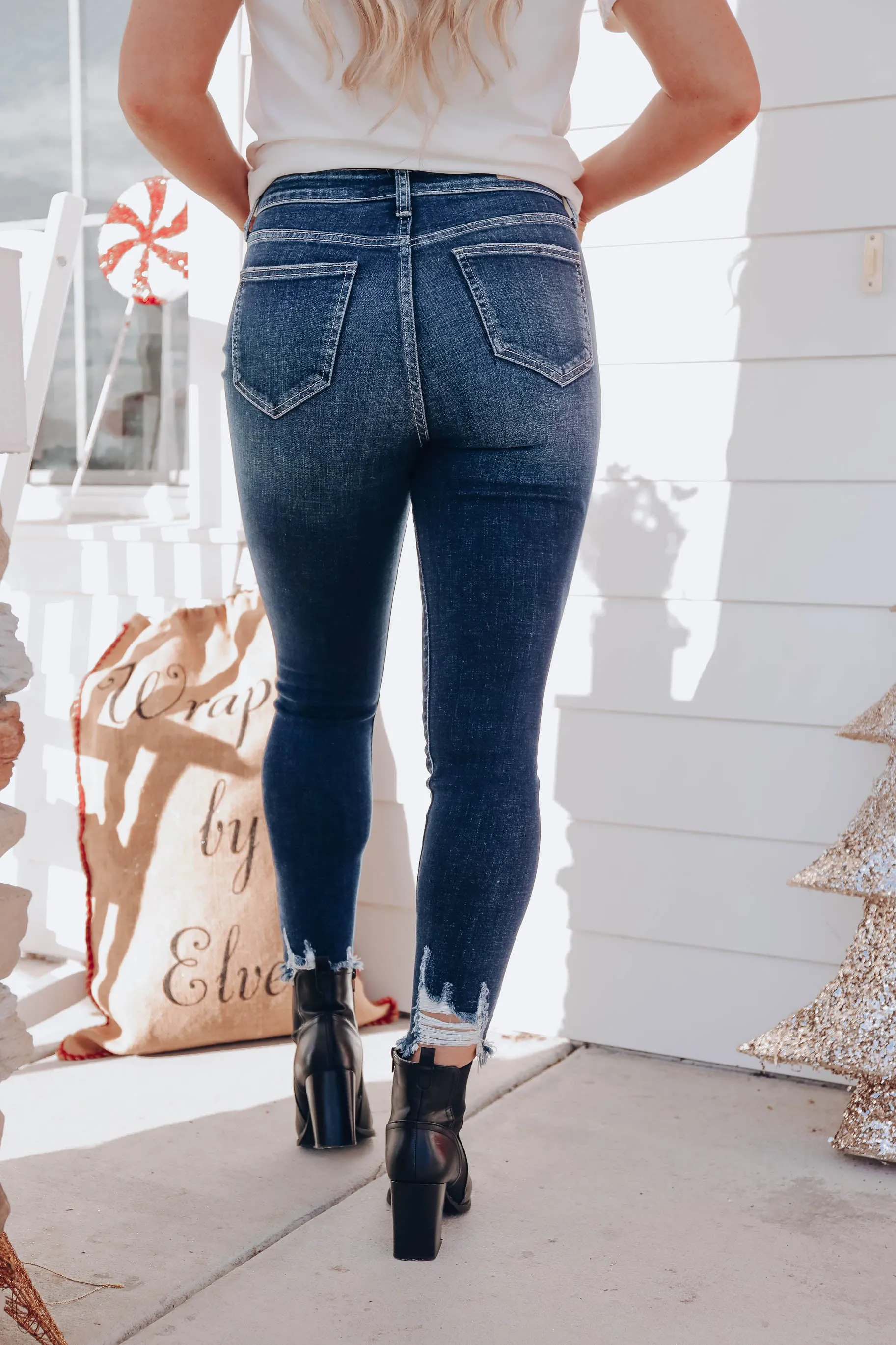 Celina Fray Hem Crop Jeans