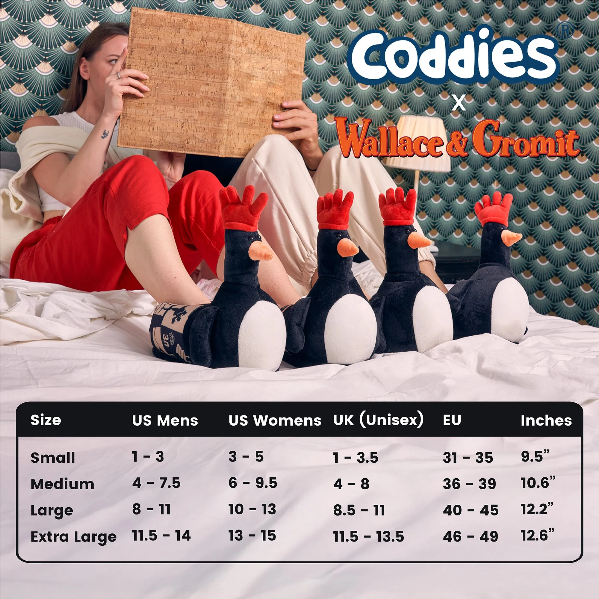 Coddies® Wallace & Gromit Feathers McGraw Slippers