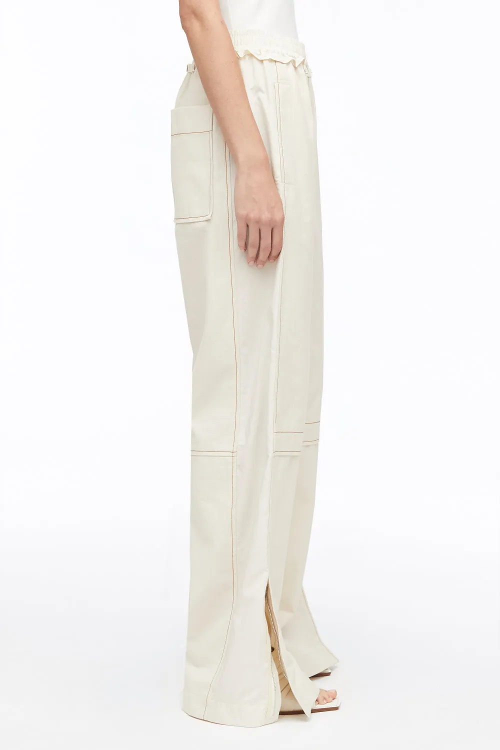 Cotton Canvas Ripstop Combo Utility Crop Pant