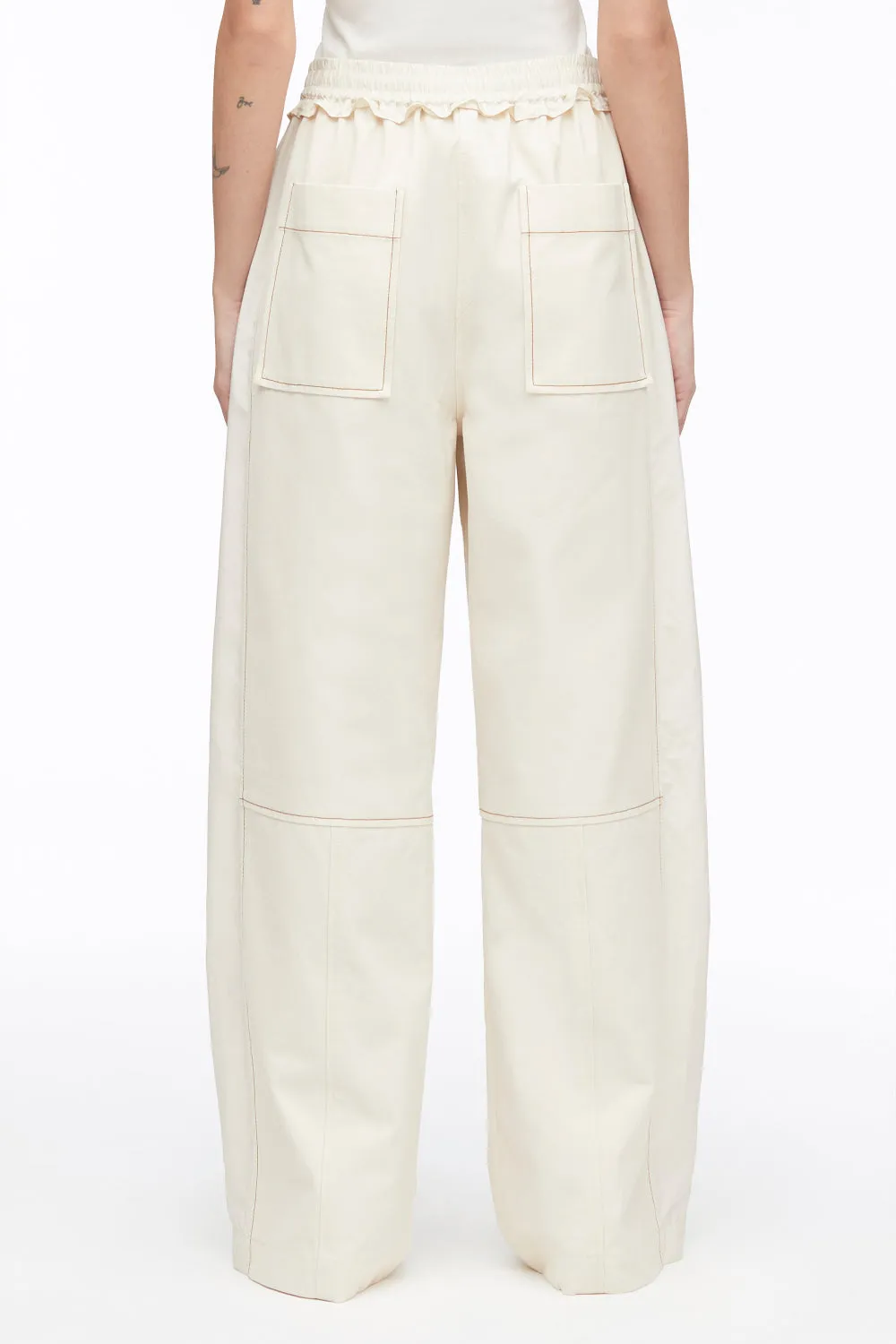 Cotton Canvas Ripstop Combo Utility Crop Pant