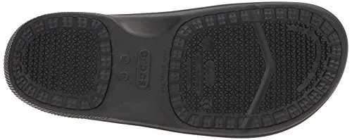 Crocs Men's and Women's On The Clock Clog | Slip Resistant Work Shoes, Black, 11 Women / 9 Men