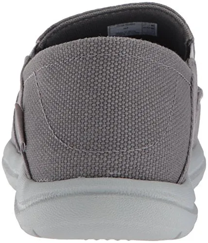 Crocs Men's Santa Cruz Convertible Slip On Loafer Casual Shoes, Light Grey/Slate Grey, 10 M US