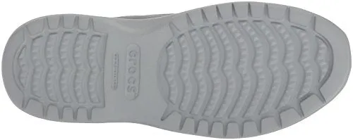 Crocs Men's Santa Cruz Convertible Slip On Loafer Casual Shoes, Light Grey/Slate Grey, 10 M US