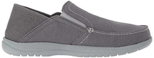 Crocs Men's Santa Cruz Convertible Slip On Loafer Casual Shoes, Light Grey/Slate Grey, 10 M US