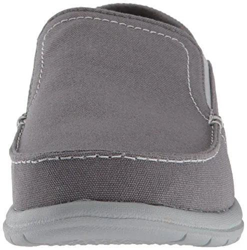 Crocs Men's Santa Cruz Convertible Slip On Loafer Casual Shoes, Light Grey/Slate Grey, 10 M US