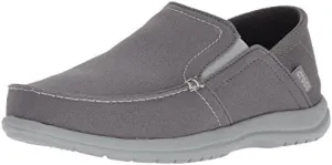 Crocs Men's Santa Cruz Convertible Slip On Loafer Casual Shoes, Light Grey/Slate Grey, 10 M US