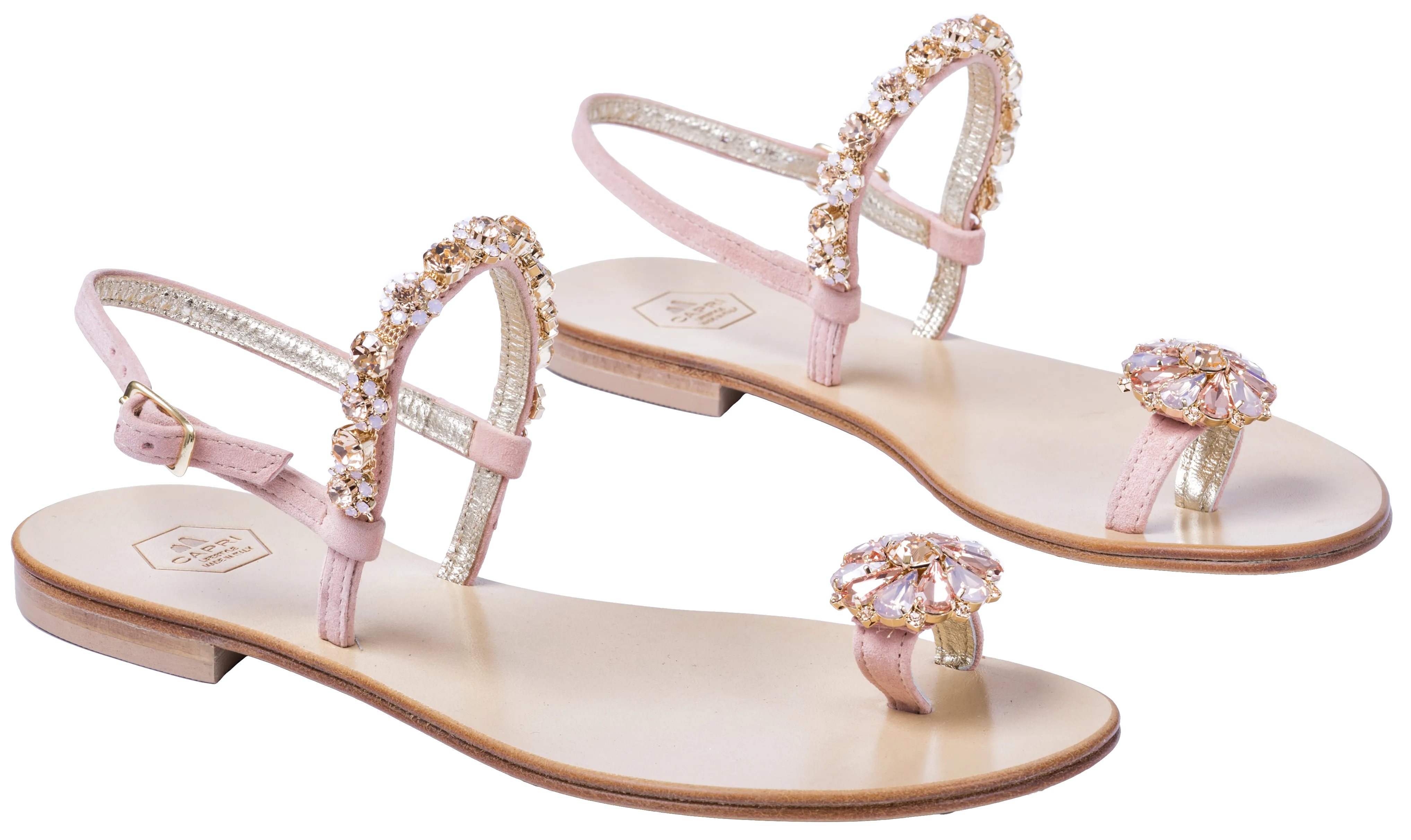 Crystal Ring Toe Sandals