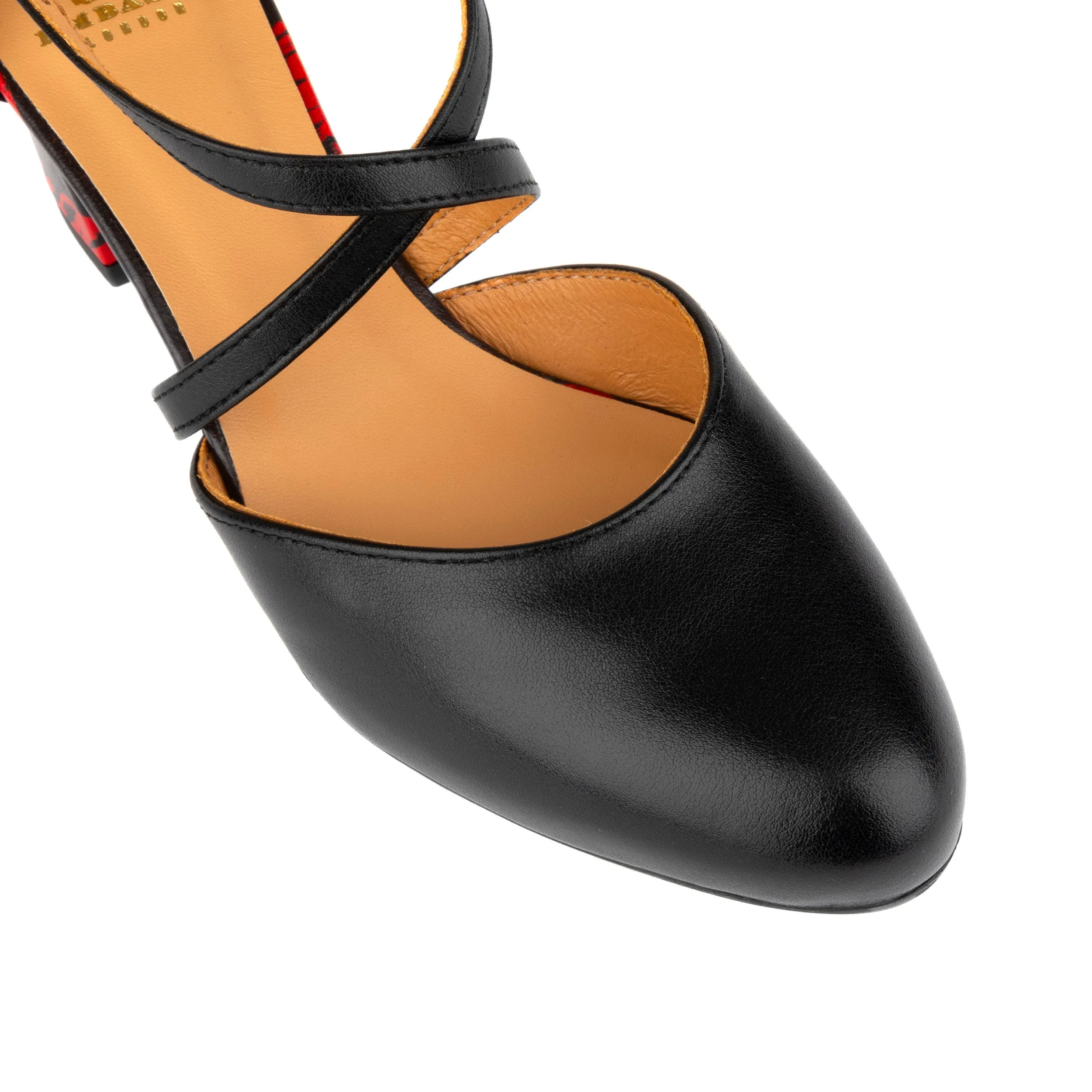 Dannii - Lovehearts - Women's leather closed toe comfortable 2.4 inch heel sandal