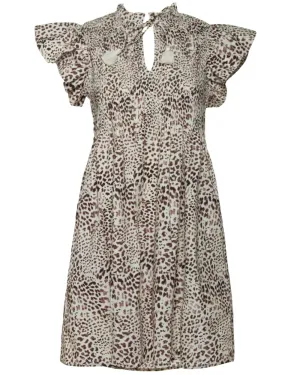 Day Calla Cheetah Short Sleeve Dress