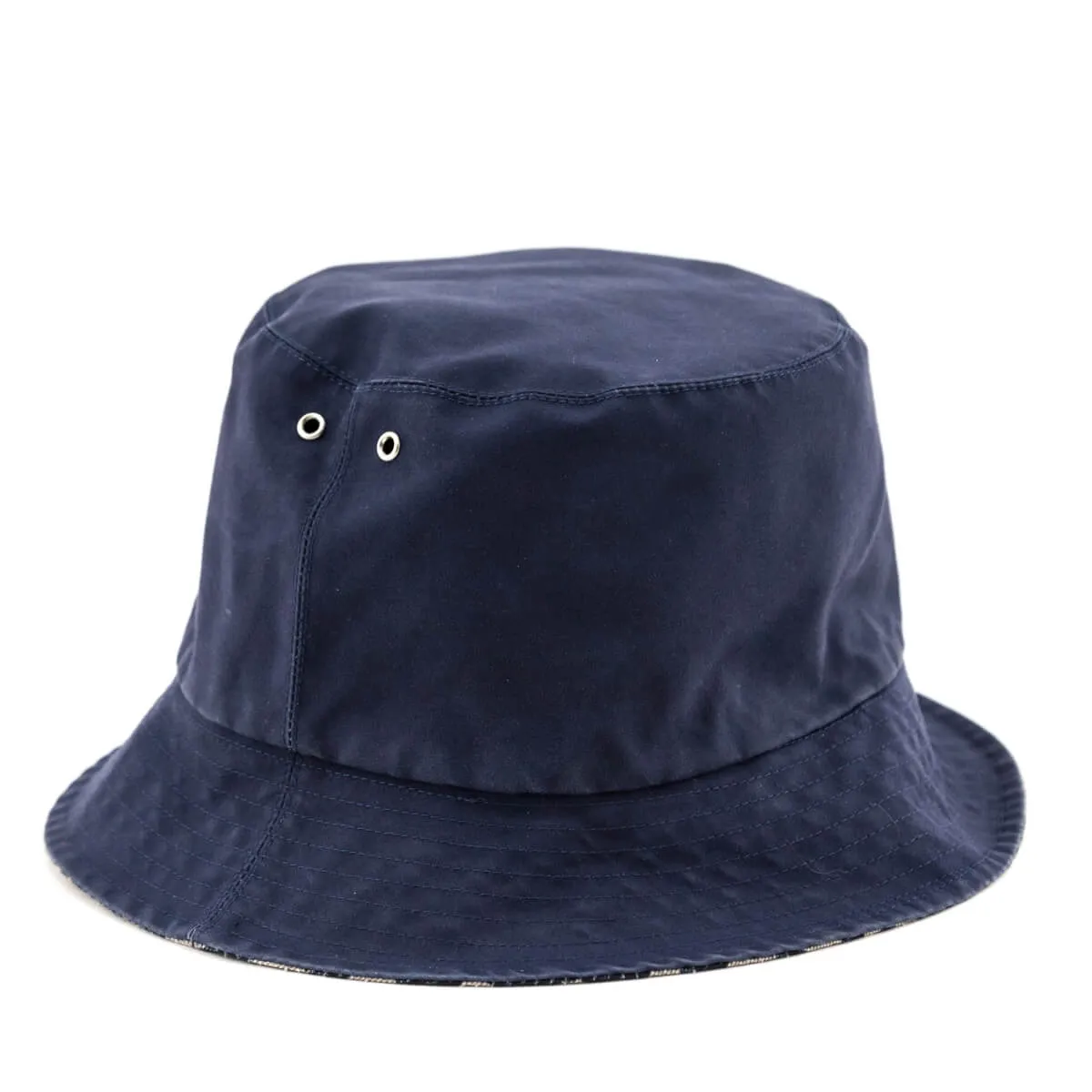 Dior Navy Oblique Reversible Teddy D Small Brim Bucket Hat
