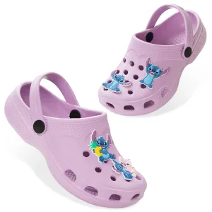 Disney Girls Clogs with Removable Rubber Charms - Stitch