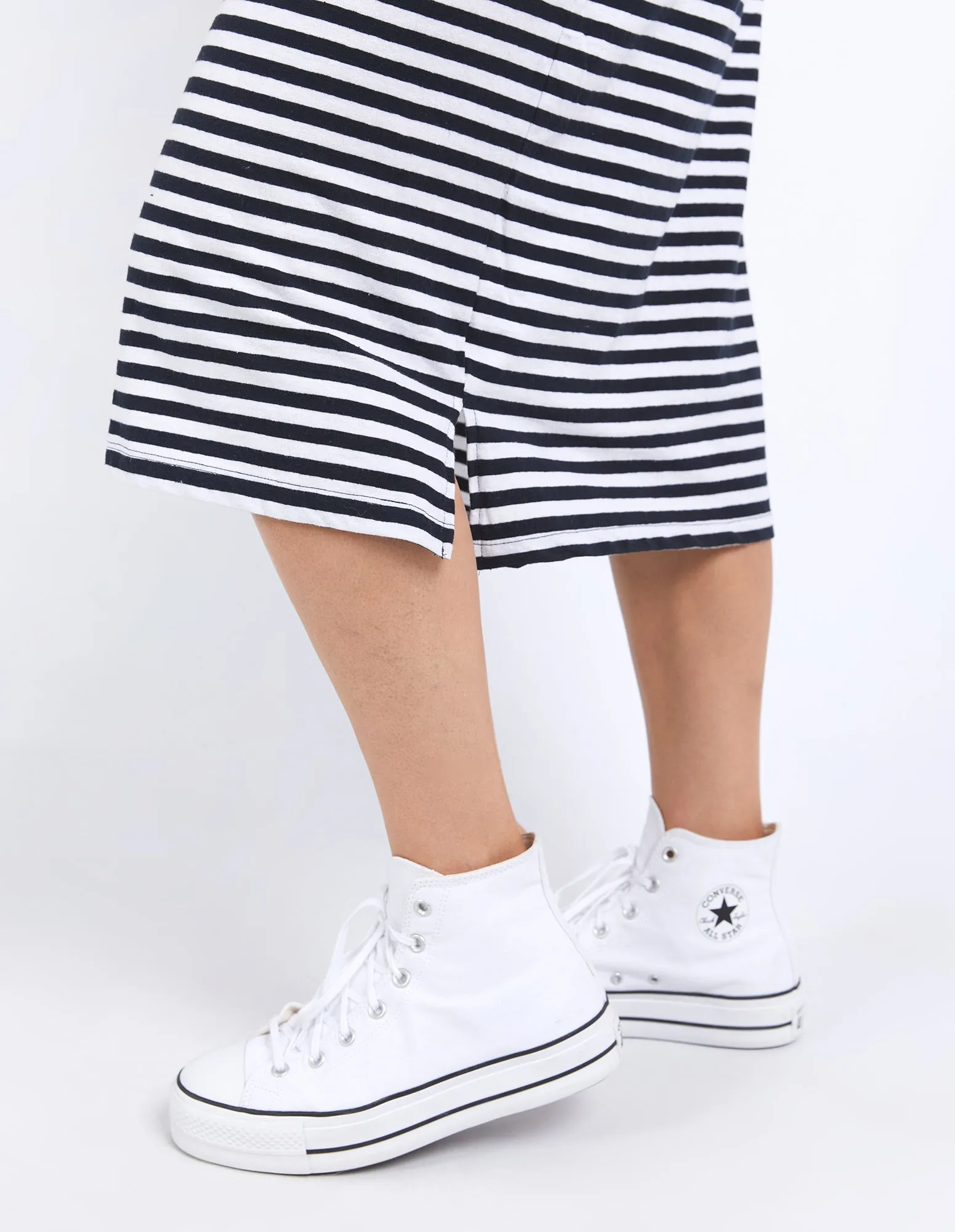 Elm Lyric Tank Dress Navy And White Stripe