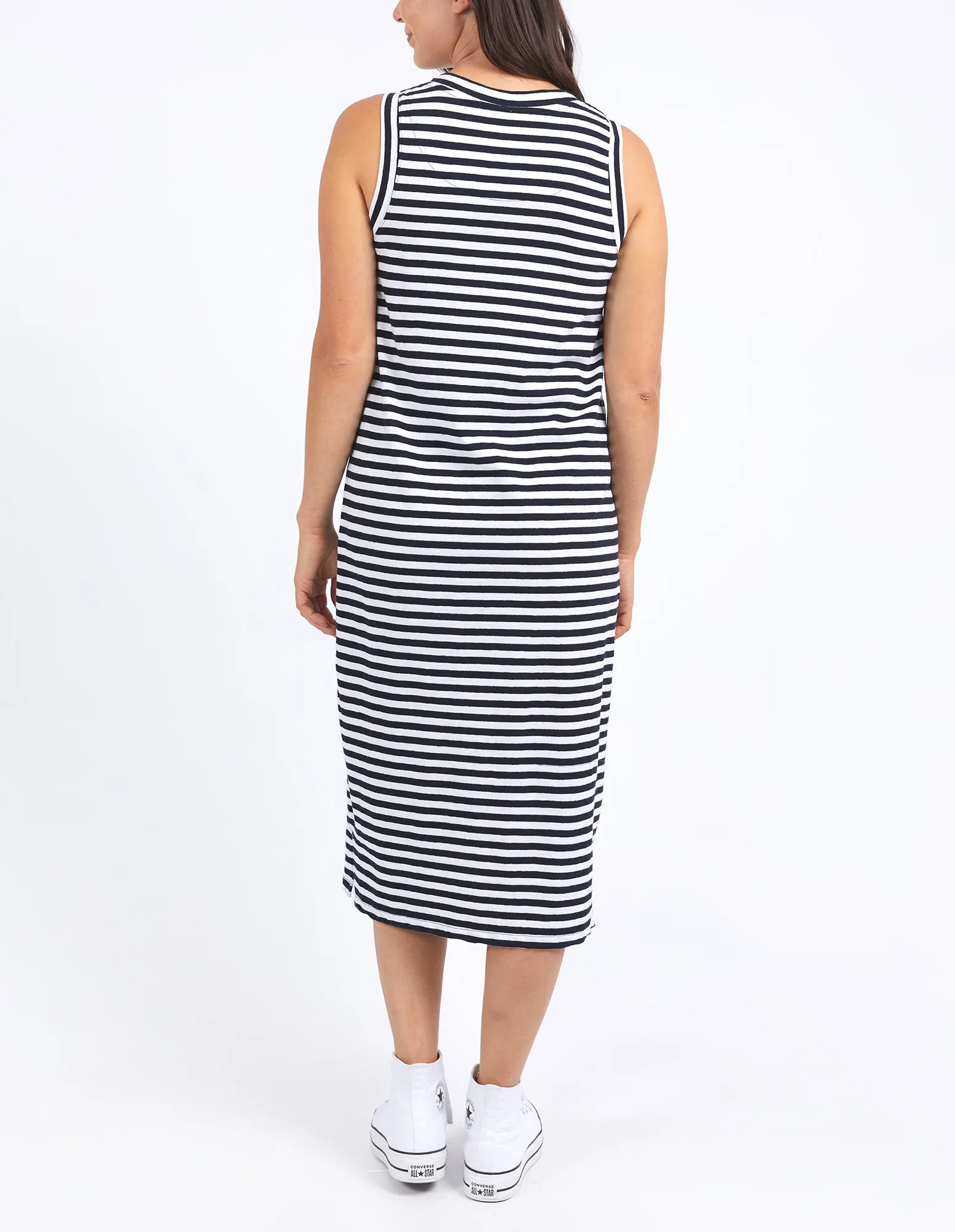 Elm Lyric Tank Dress Navy And White Stripe