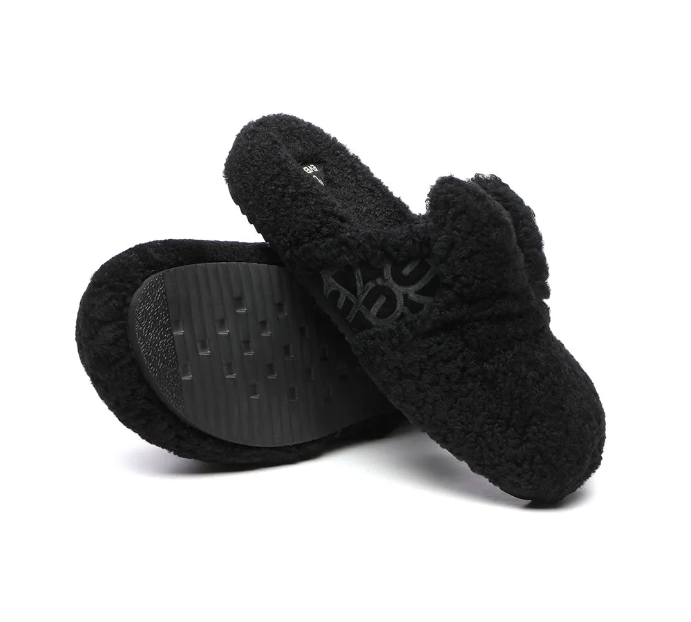 EVERAU® UGG Slippers Women Sheepskin Wool Fluffy Bunny