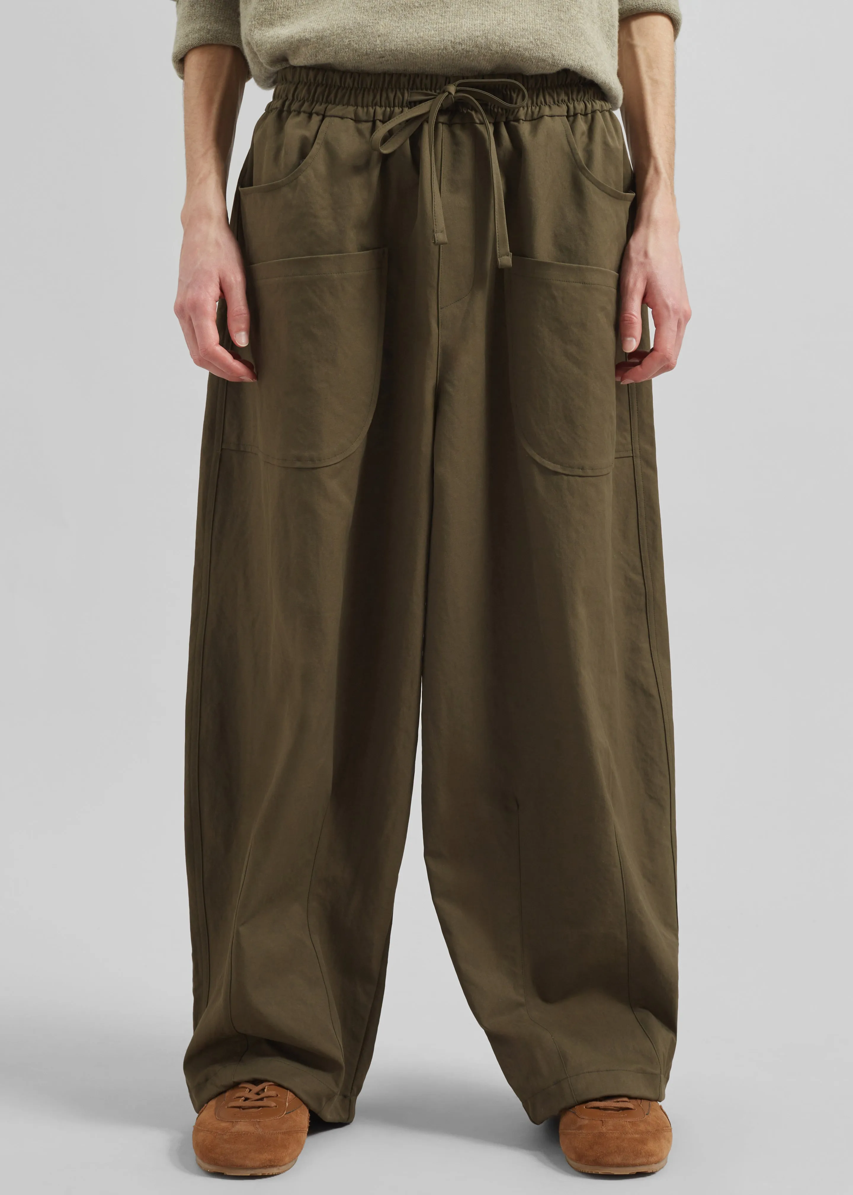 Fae Balloon Pants - Army Green