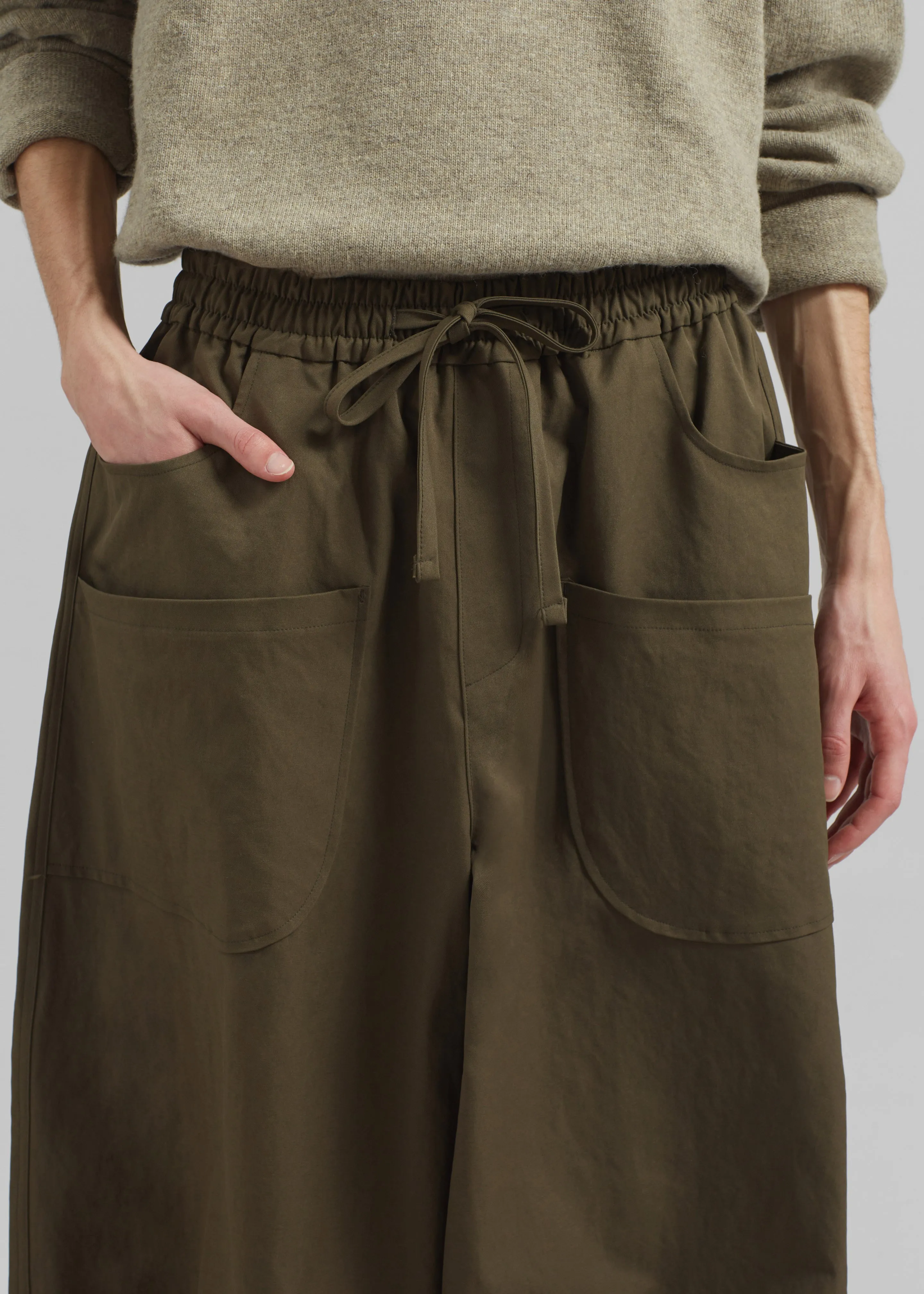 Fae Balloon Pants - Army Green