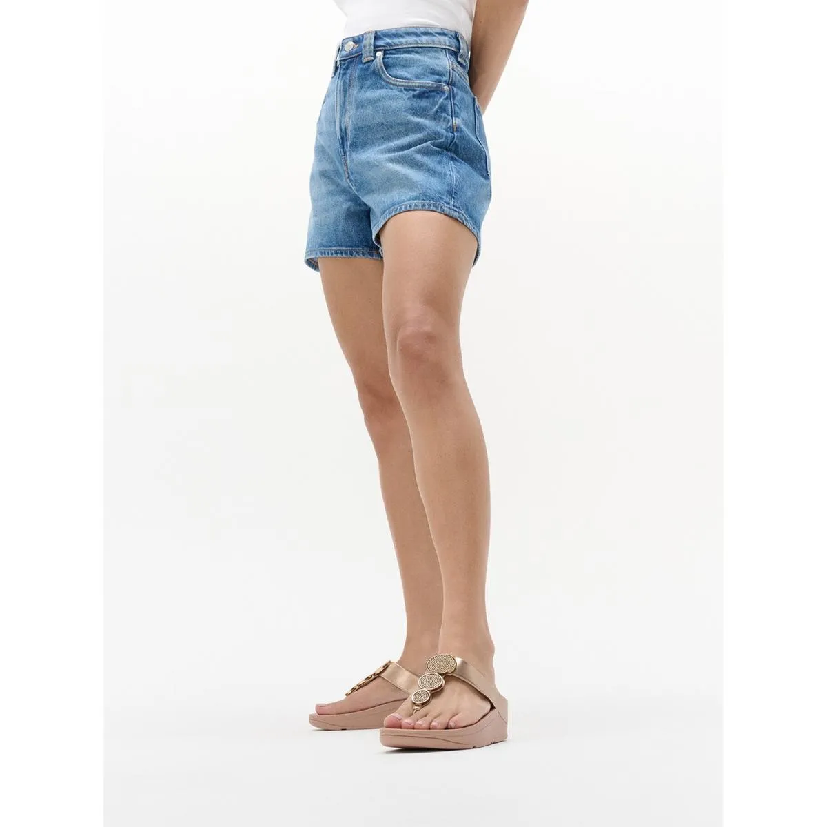 Fitflop Halo Toe Post Sandals Metallic Beige