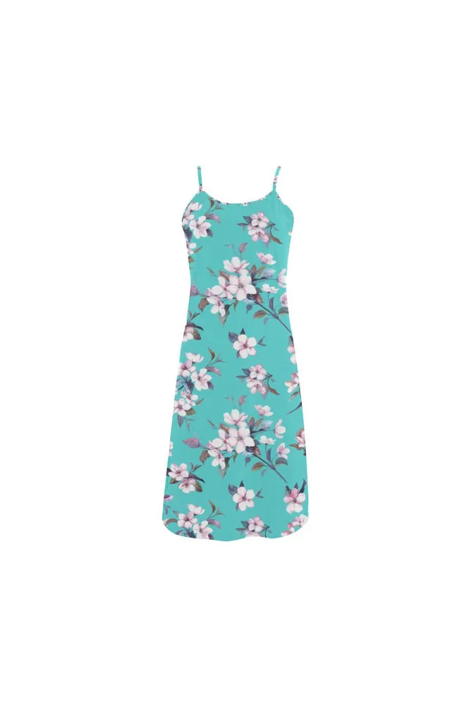 Floral Mindscape Alcestis Slip Dress