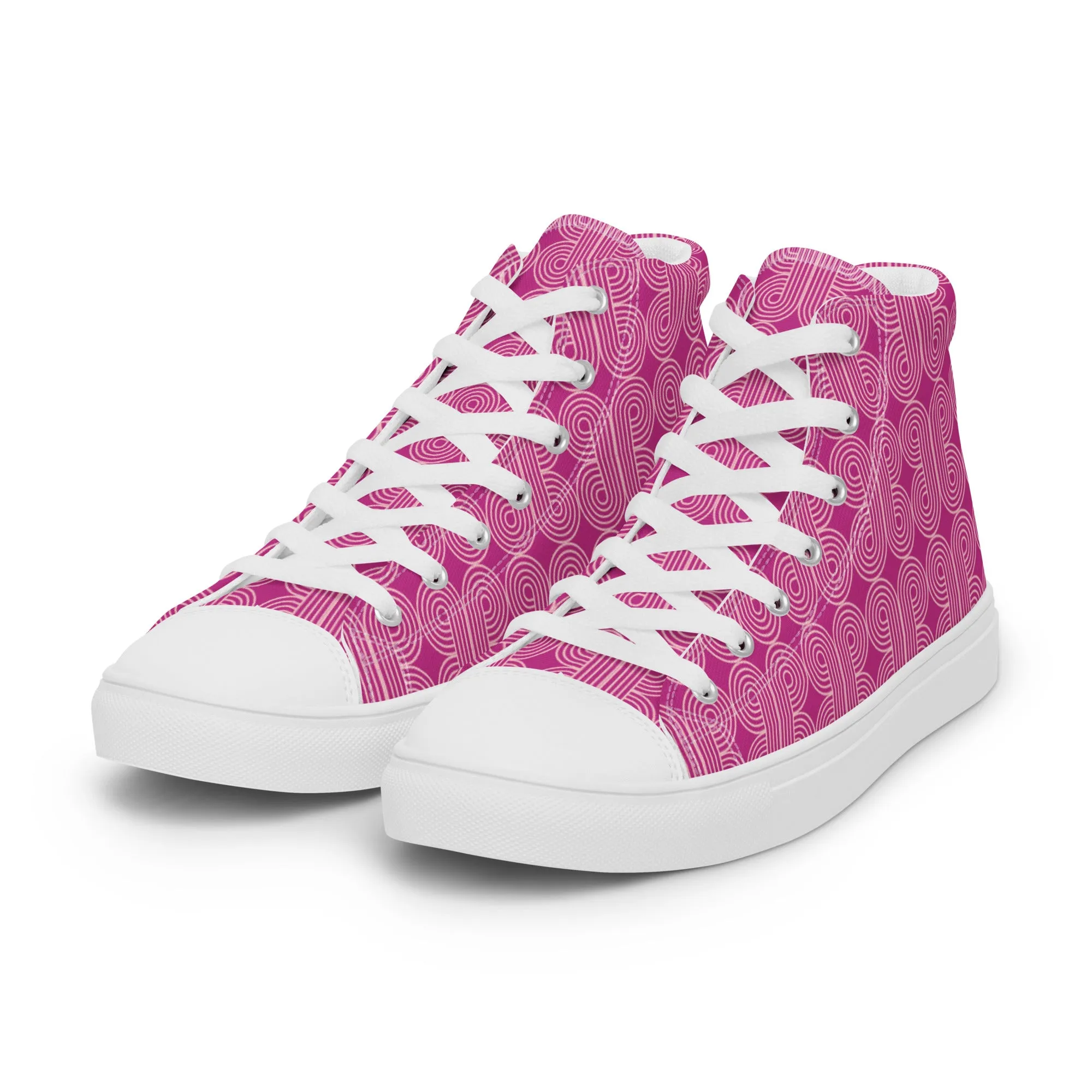 FUSCHIA Women’s high top canvas shoes