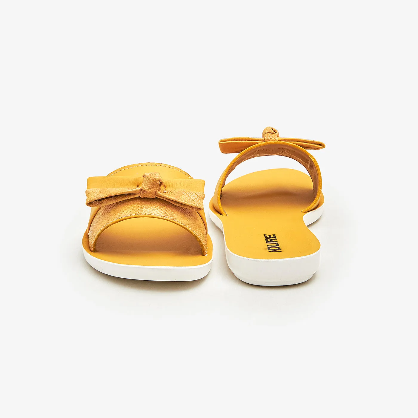 Girls Bow Slippers