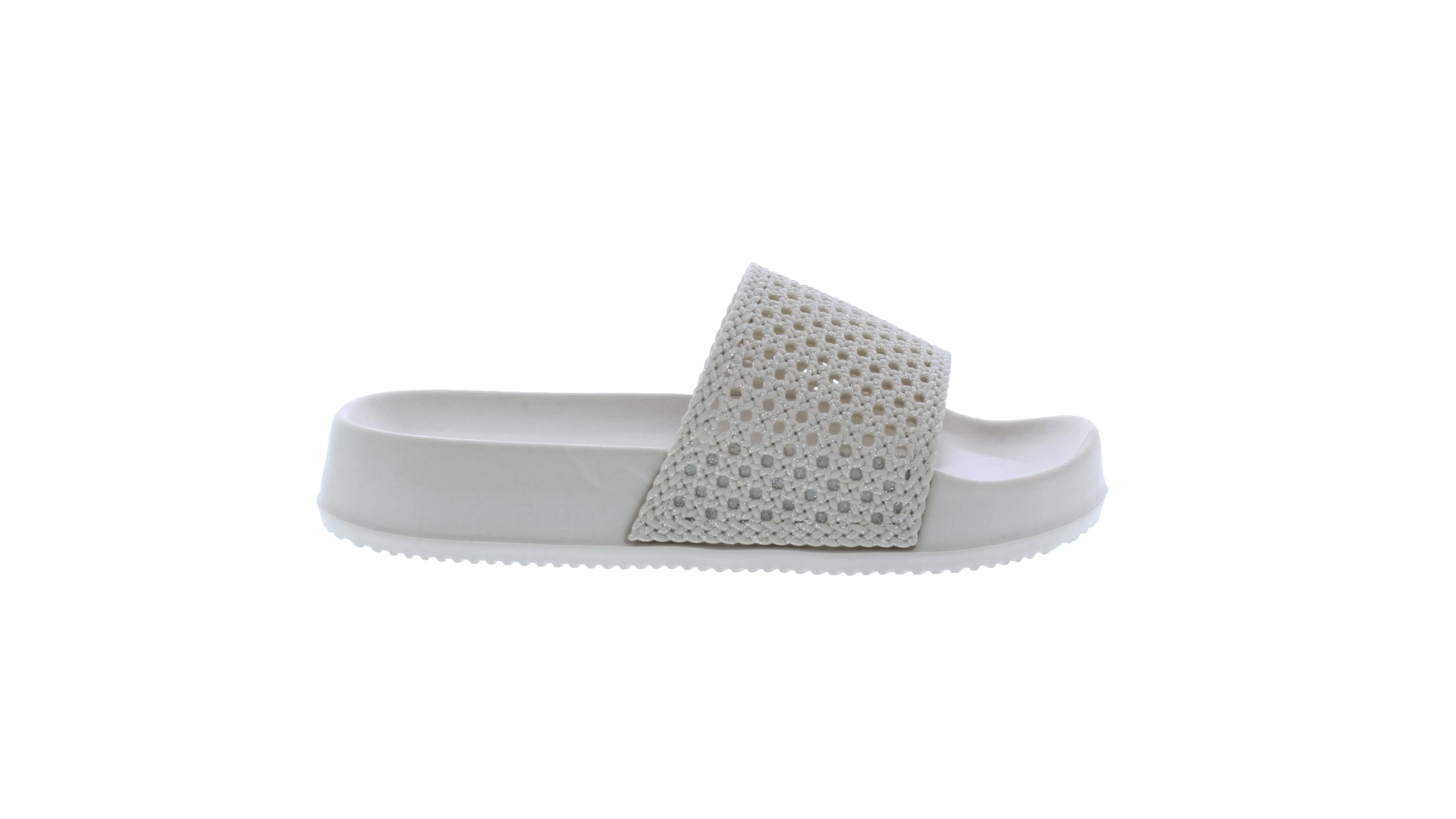 Girls Glitter Wedge Slide