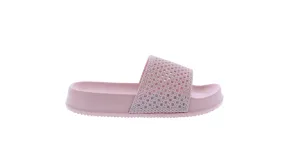 Girls Glitter Wedge Slide